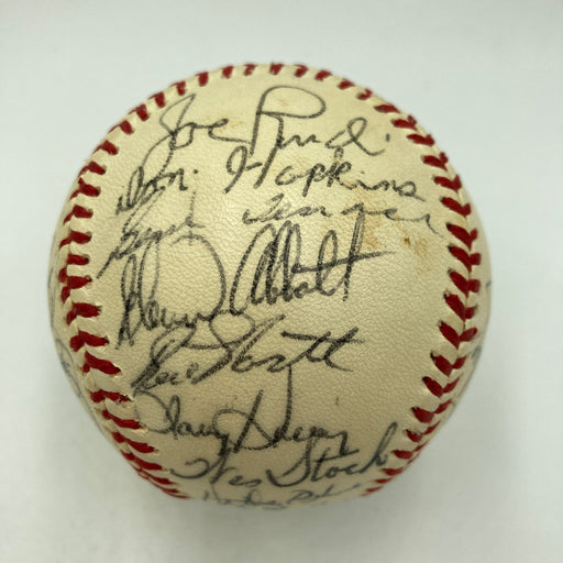 1975 Oakland A's Team Signed American League Baseball Beckett COA