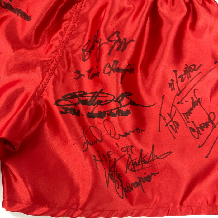 Muhammad Ali Boxing Legends Multi Signed  Everlast Trunks 26 Sigs Beckett COA