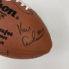 Johnny Unitas Len Dawson Quarterback Legends Signed Football JSA COA