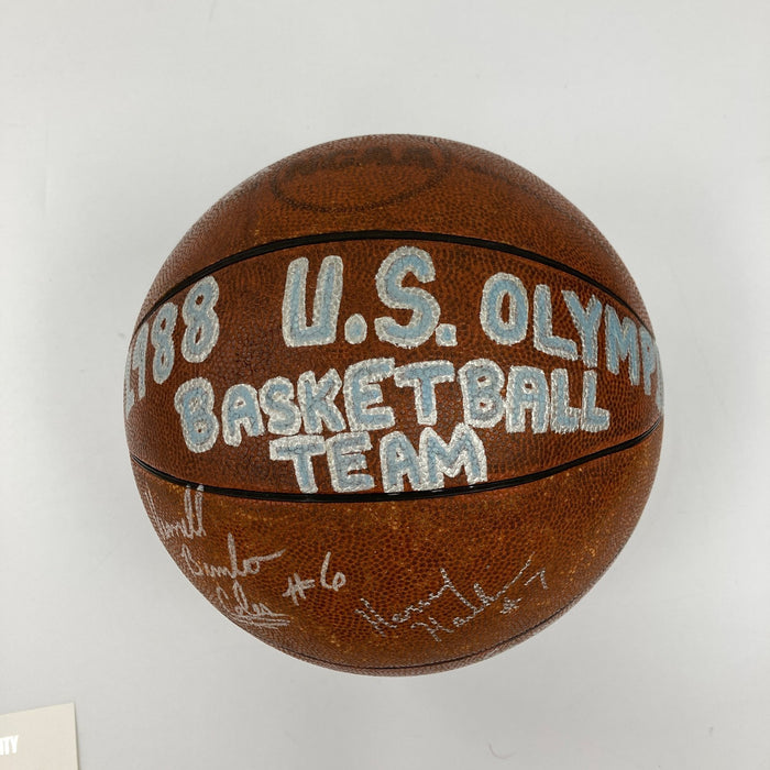 1988 Team USA Olympics Signed Basketball David Robinson JSA COA RARE