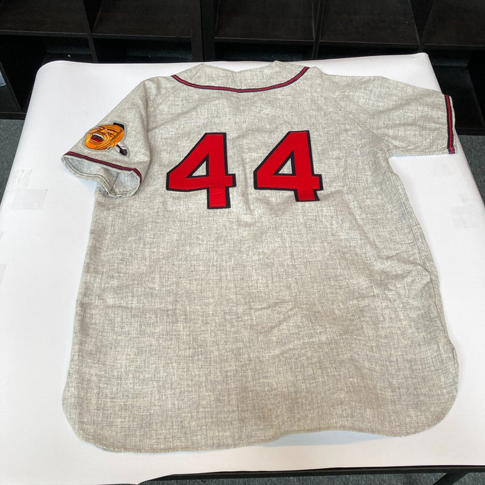 Hank Aaron 755 Home Run Signed Authentic Milwaukee Braves Jersey JSA COA