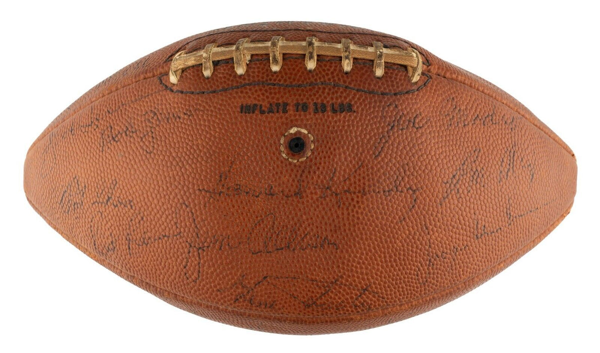 1966 San Diego Chargers Team Signed Spalding AFL Official Game Football JSA COA