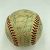 1958 Milwaukee Braves NL Champs Team Signed Baseball Hank Aaron JSA COA