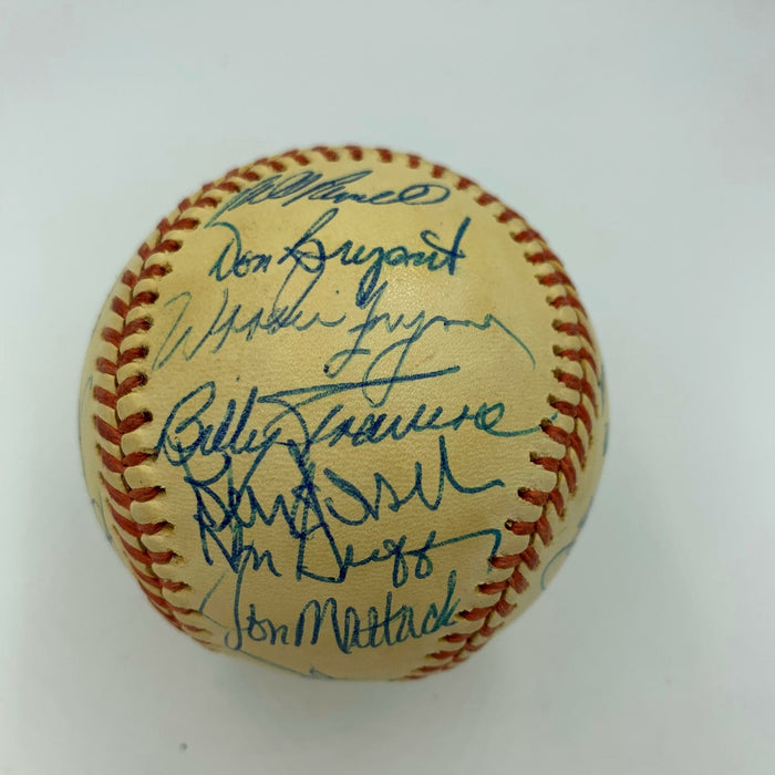 Stunning 1976 All Star Game Signed Baseball George Brett Sparky Anderson JSA COA
