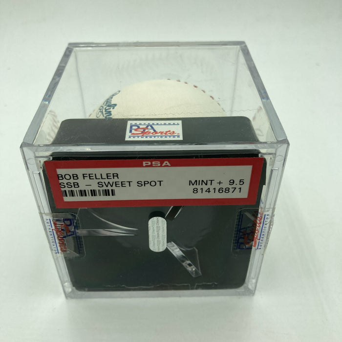 Bob Feller Signed Major League Baseball PSA DNA Graded 9.5 MINT+