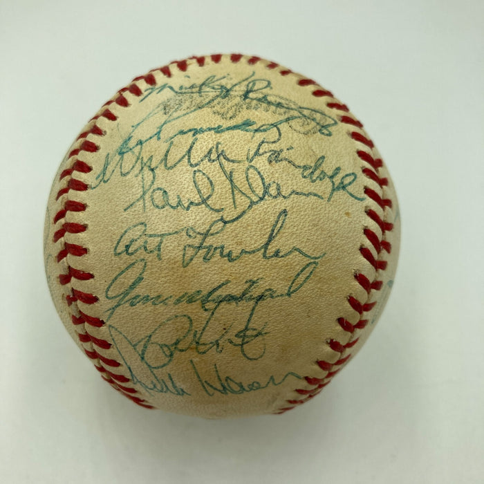 1978 New York Yankees World Series Champs Team Signed Baseball With Munson JSA