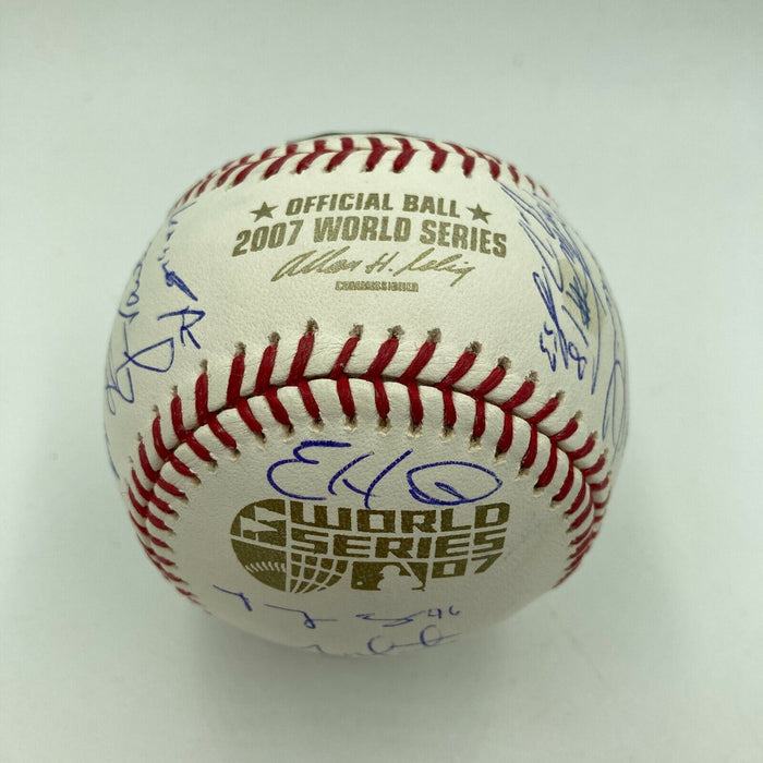 2007 Boston Red Sox World Series Champs Team Signed W.S. Baseball MLB Authentic