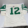 Joe Namath Twice Signed Champions 1968 New York Jets Authentic Jersey JSA COA