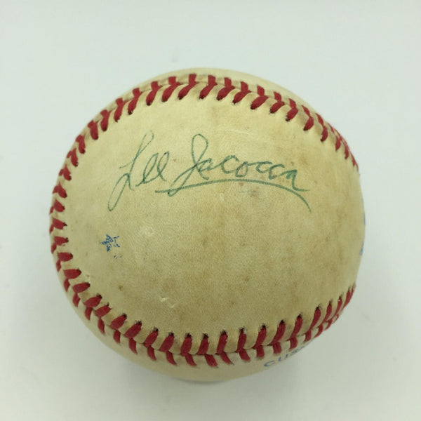 Rare Lee Iacocca Single Signed Autographed American League Baseball JSA COA