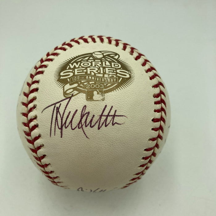 2003 Florida Marlins World Series Champs Team Signed W.S. Baseball MLB Hologram