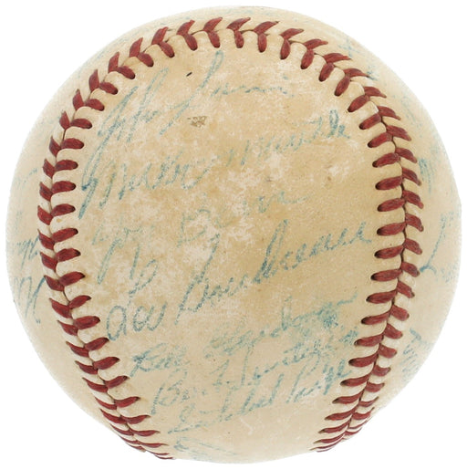 1953 All Star Game Team Signed Baseball Mickey Mantle Satchel Paige JSA COA
