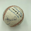 Beautiful Willie Mays Hank Aaron Hall Of Fame Legends Signed 1970's Baseball JSA