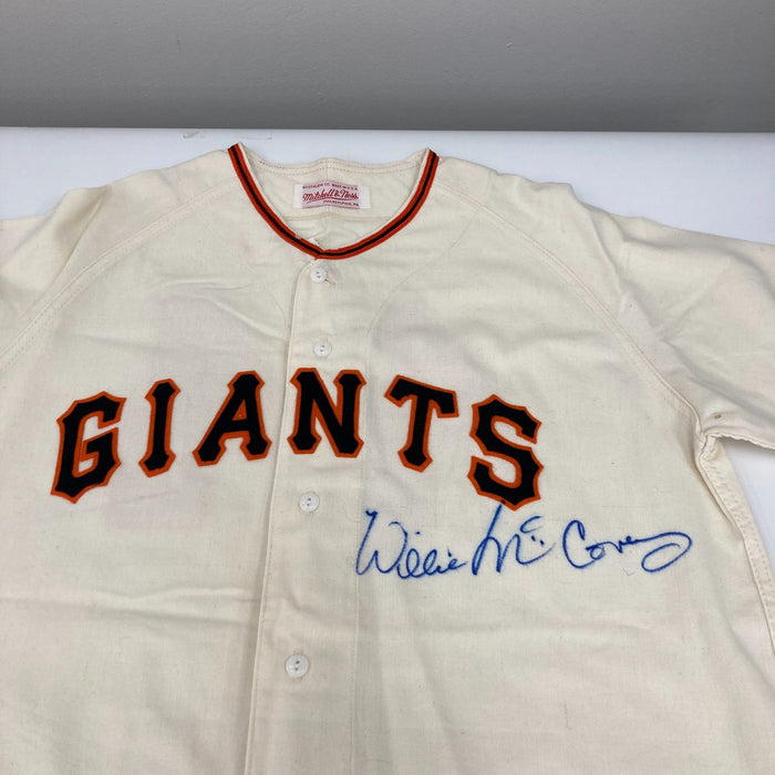 Willie McCovey Signed San Francisco Giants Mitchell & Ness Jersey Beckett COA