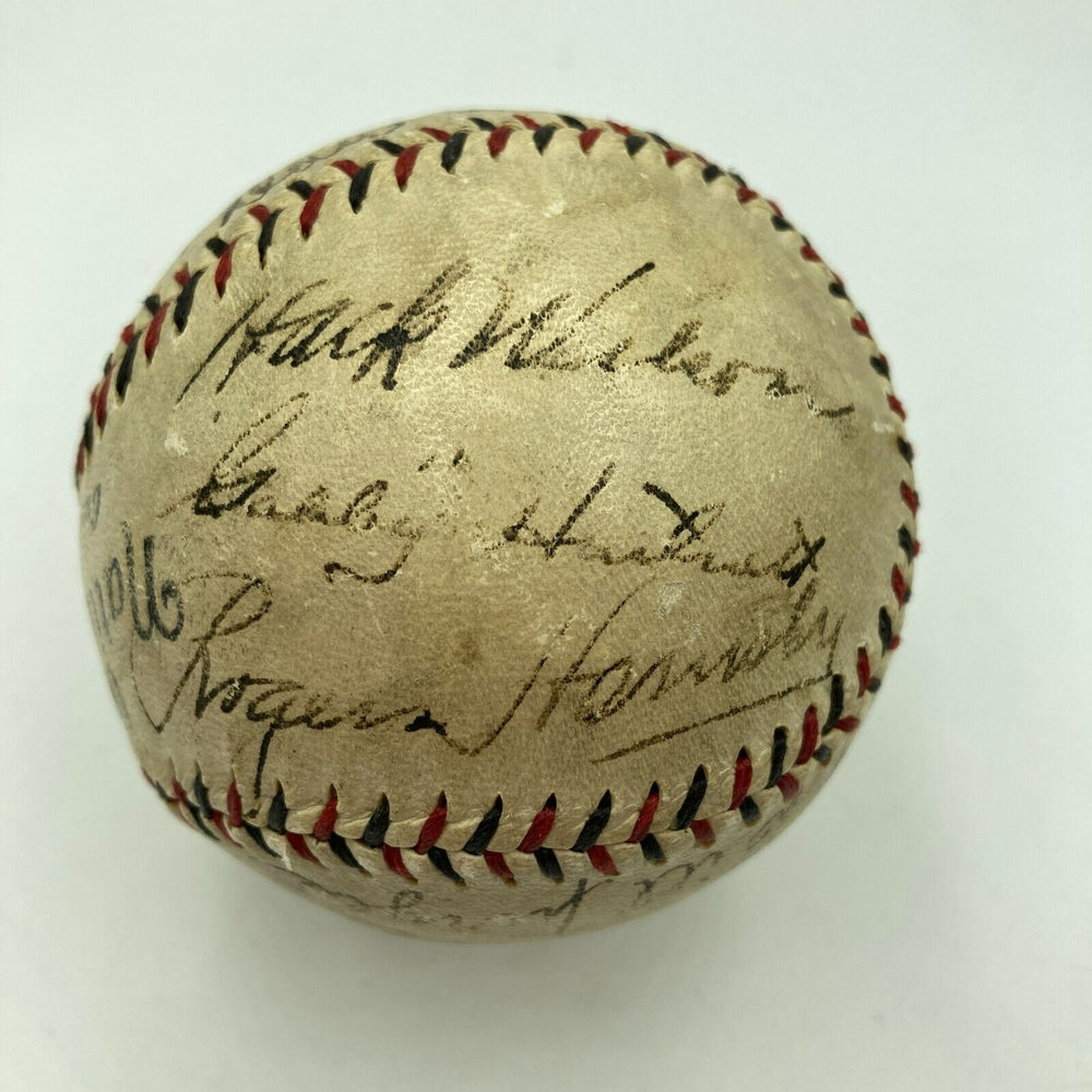 1931 Chicago Cubs Signed Baseball Hack Wilson Tris Speaker Rogers Hornsby JSA