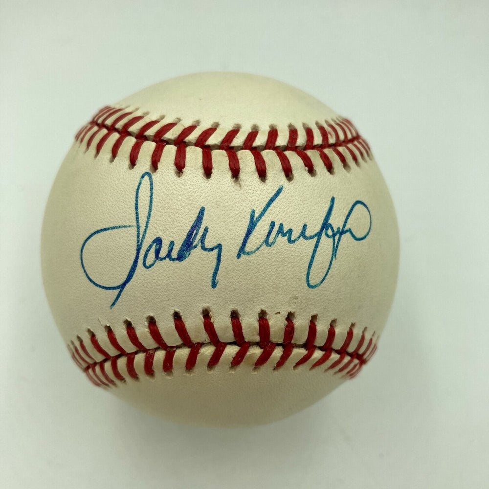 Beautiful Sandy Koufax Signed Official National League Baseball With JSA COA