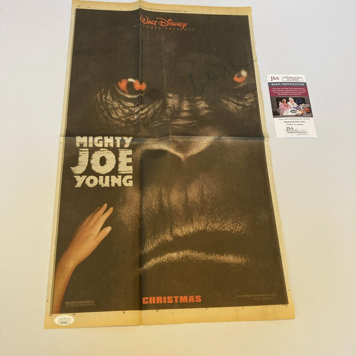 Charlize Theron Signed Mighty Joe Young Large Newspaper Movie Poster JSA COA