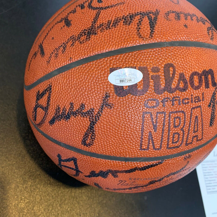 Rare 1977-78 San Antonio Spurs Team Signed Official Wilson Game Basketball JSA