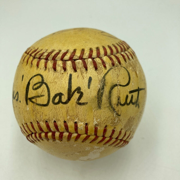 Mrs. Babe Ruth Signed Autographed 1950's Minor League Baseball JSA COA