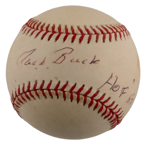 Jack Buck Hall Of Fame 1987 Signed National League Baseball JSA COA