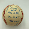 Frank Robinson Signed Heavily Inscribed Career STAT Baseball Reggie Jackson COA