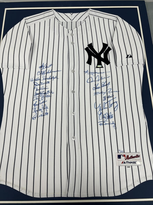1977 & 1978 New York Yankees World Series Champs Team Signed Jersey Steiner COA