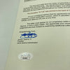 Ty Cobb 1922 Single Signed Game Used American League Baseball JSA COA RARE