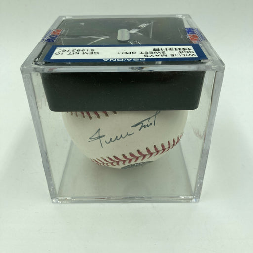 Rare Willie Mays PSA DNA Graded Gem Mint 10 Signed Major League Baseball