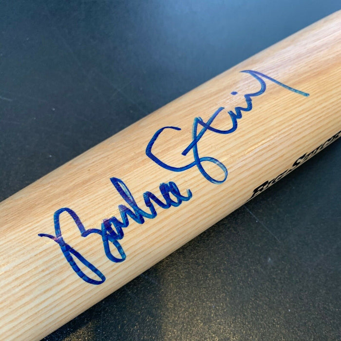 Barbra Streisand Signed Special Edition Rawlings Baseball Bat With Signed Letter