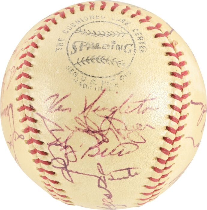 1970 New York Mets Team Signed Baseball Gil Hodges & Tom Seaver JSA COA