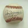 Joe Dimaggio "Hall Of Fame 1955" Signed American League Baseball JSA COA
