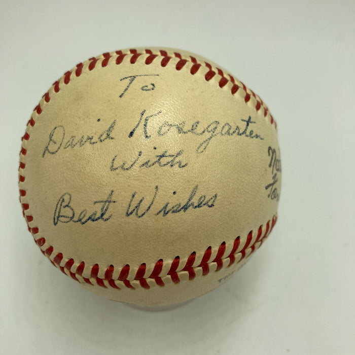 Babe Pinelli Umpire Signed 1949 National League Frick  Baseball JSA COA
