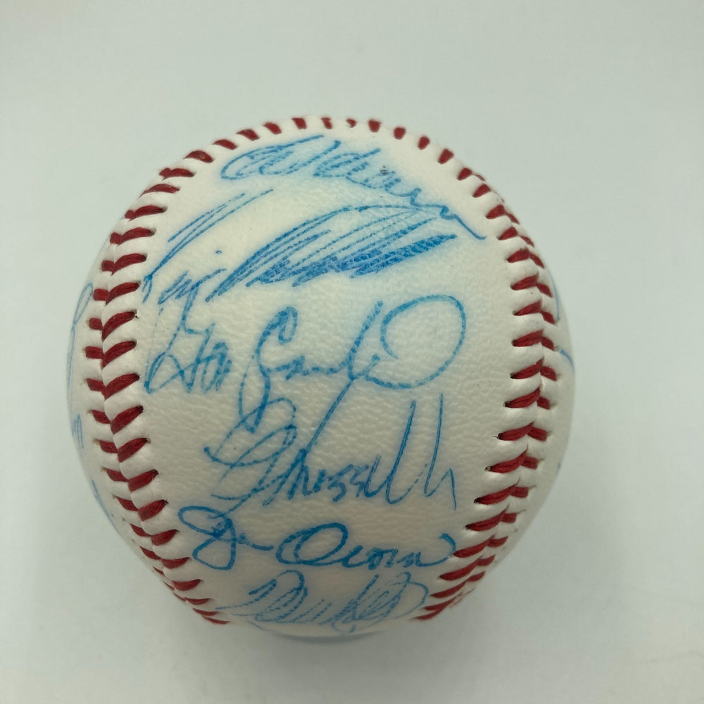 Vintage 1986 New York Mets World Series Champs Team Signed Baseball JSA COA