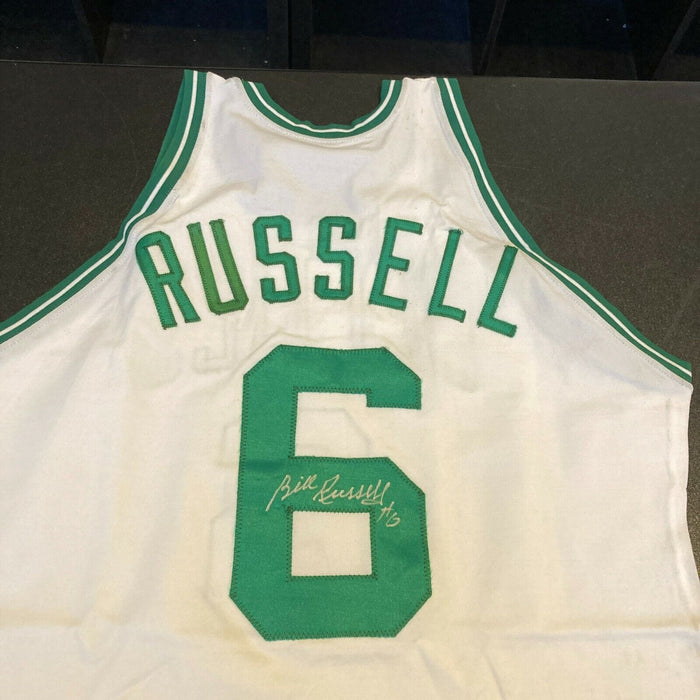 Bill Russell Signed Authentic Boston Celtics Game Used Jersey JSA & MEARS COA