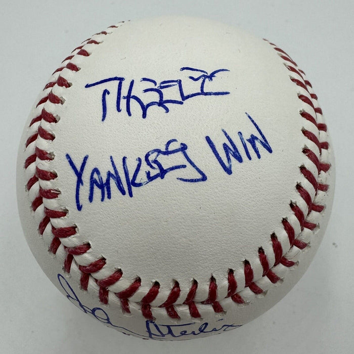 John Sterling "Voice Of The Yankees, The Yankees Win!" Signed MLB Baseball JSA