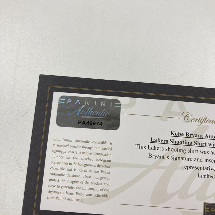 Kobe Bryant "1997 Dunk Champ" Signed Los Angeles Lakers Jersey Panini & Beckett