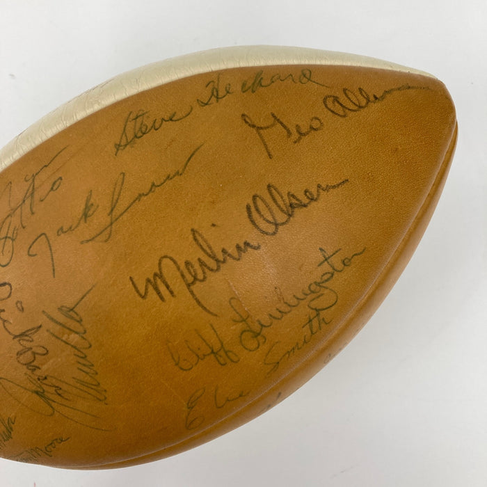 1966 Los Angeles Rams Team Signed Football JSA COA