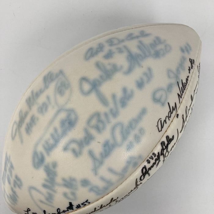 Johnny Unitas Baltimore Colts HOF Legends Signed Football 40+ Sigs JSA COA