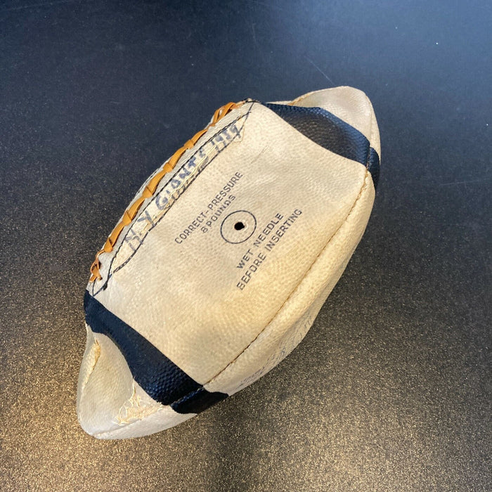 1959 New York Giants Team Signed Football 31 Sigs With Frank Gifford JSA COA