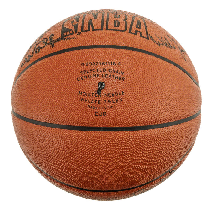 1966-1967 Philadelphia 76ers Champs Team Signed Basketball Wilt Chamberlain JSA