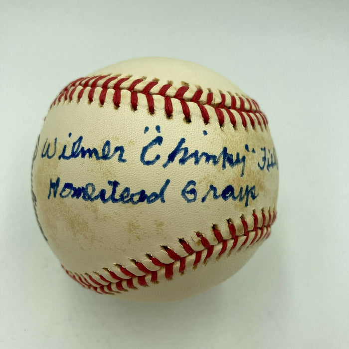 Wilmer Fields Signed Official Major League Baseball Negro League Legend JSA