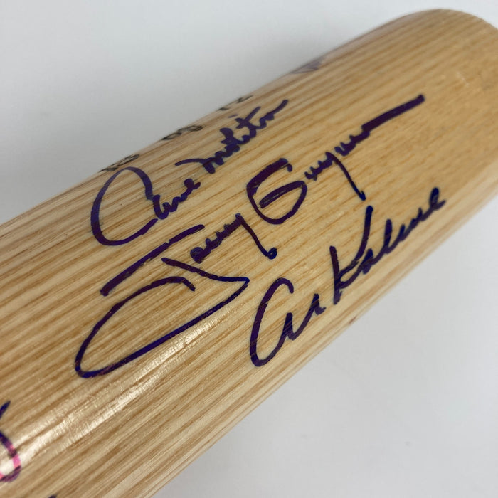 Beautiful 3,000 Hit Club Multi Signed Baseball Bat Willie Mays Hank Aaron JSA