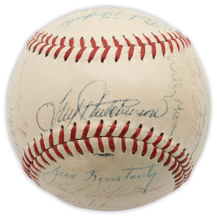 1956 St. Louis Cardinals Team Signed Baseball Stan Musial JSA COA