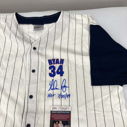 Nolan Ryan "HOF 7/25/1995" Signed Express to Cooperstown Jersey JSA COA 28/99