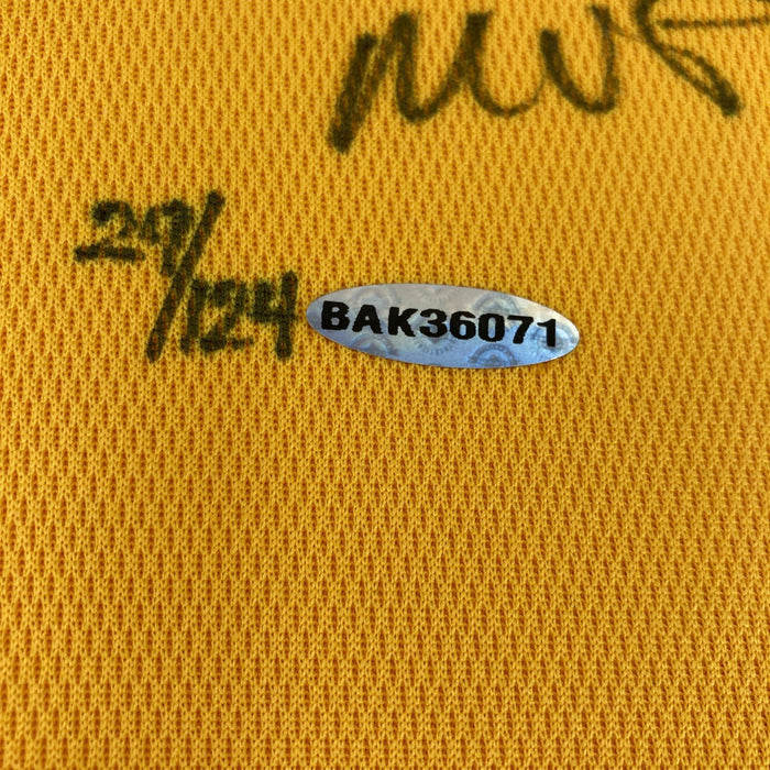 Kobe Bryant 2007-08 NBA MVP Signed Pro Cut Los Angeles Lakers Jersey UDA & JSA