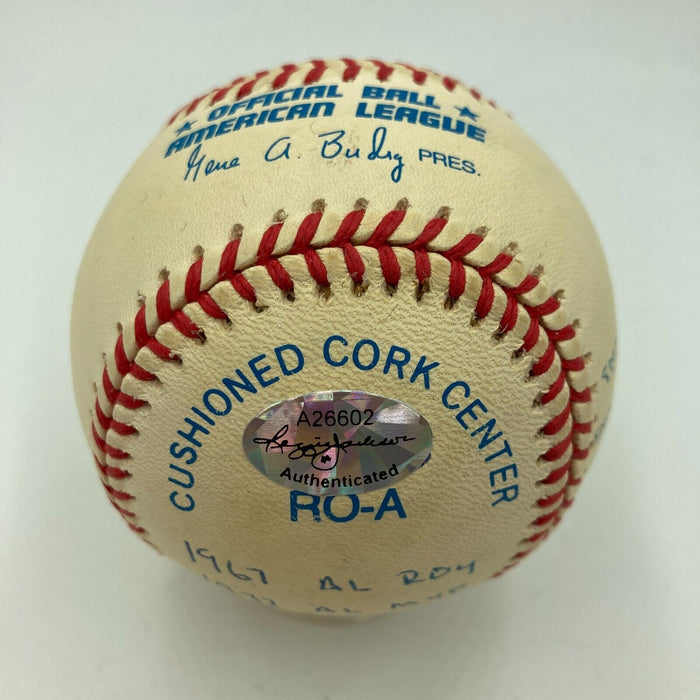 Rod Carew Signed Heavily Inscribed Career STAT Baseball Reggie Jackson COA