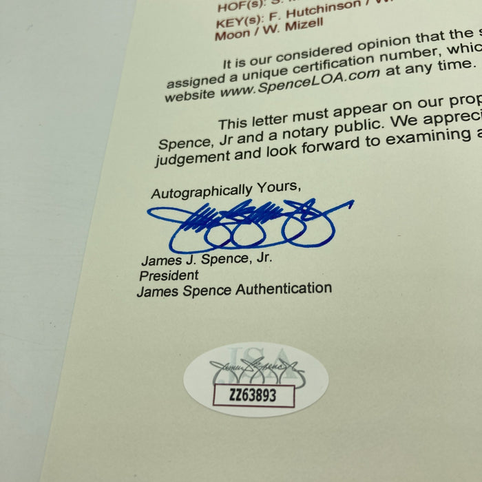 1956 St. Louis Cardinals Team Signed National League Baseball JSA COA