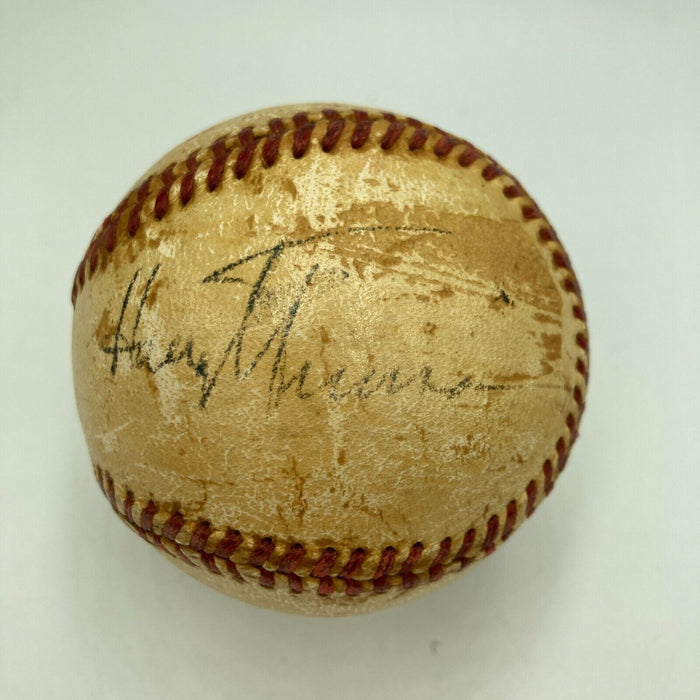 President Harry S. Truman First Pitch Of 1950 Season Single Signed Baseball PSA