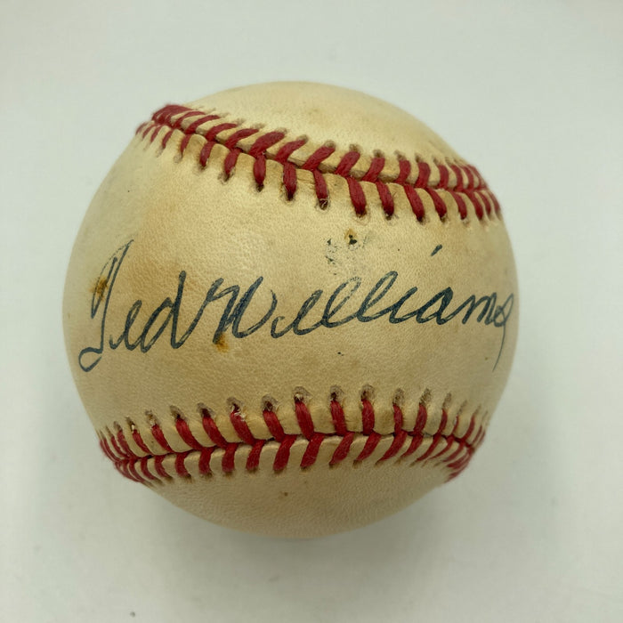 Ted Williams Signed Official American League Baseball JSA COA
