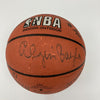 Wilt Chamberlain Abdul-Jabbar Magic Johnson Lakers Greats Signed Basketball PSA