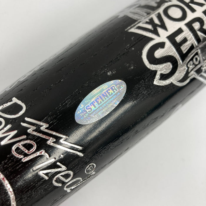 2009 New York Yankees World Series Champs Team Signed Bat #7/50 Steiner COA